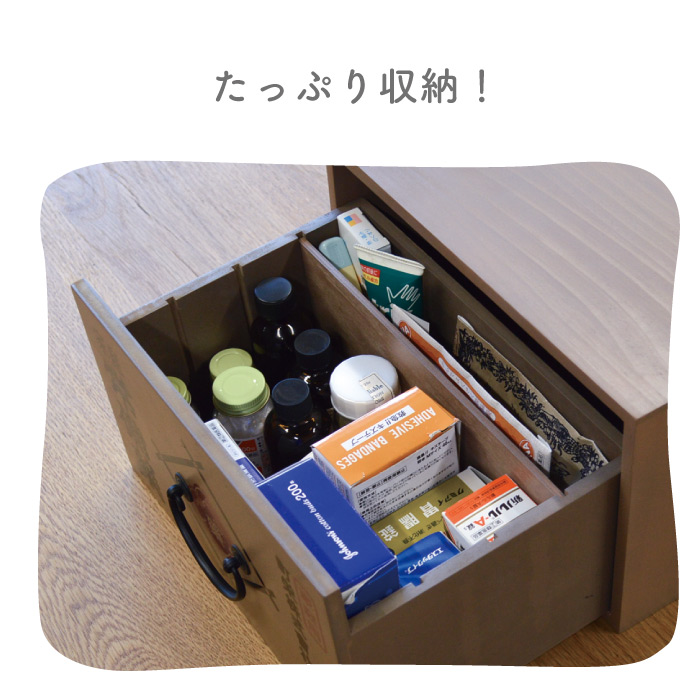 楽天市場】レトロ救急箱 / 昭和 レトロ 引き出し収納 木製 救急箱