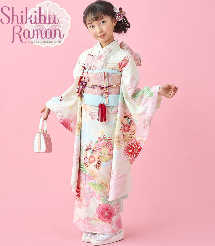 楽天市場】七五三 753 着物 7歳 女の子 着物フルセット 式部浪漫