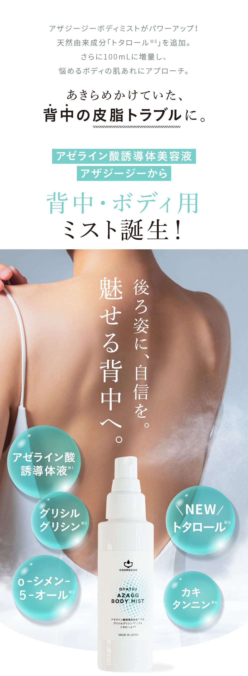 楽天市場】アゼライン酸誘導体溶液 グリシルグリシン 背中ボディ用