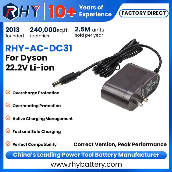 ダイソン掃除機バッテリー用22.2V充電器 DC31 DC34 DC35 DC44 DC45