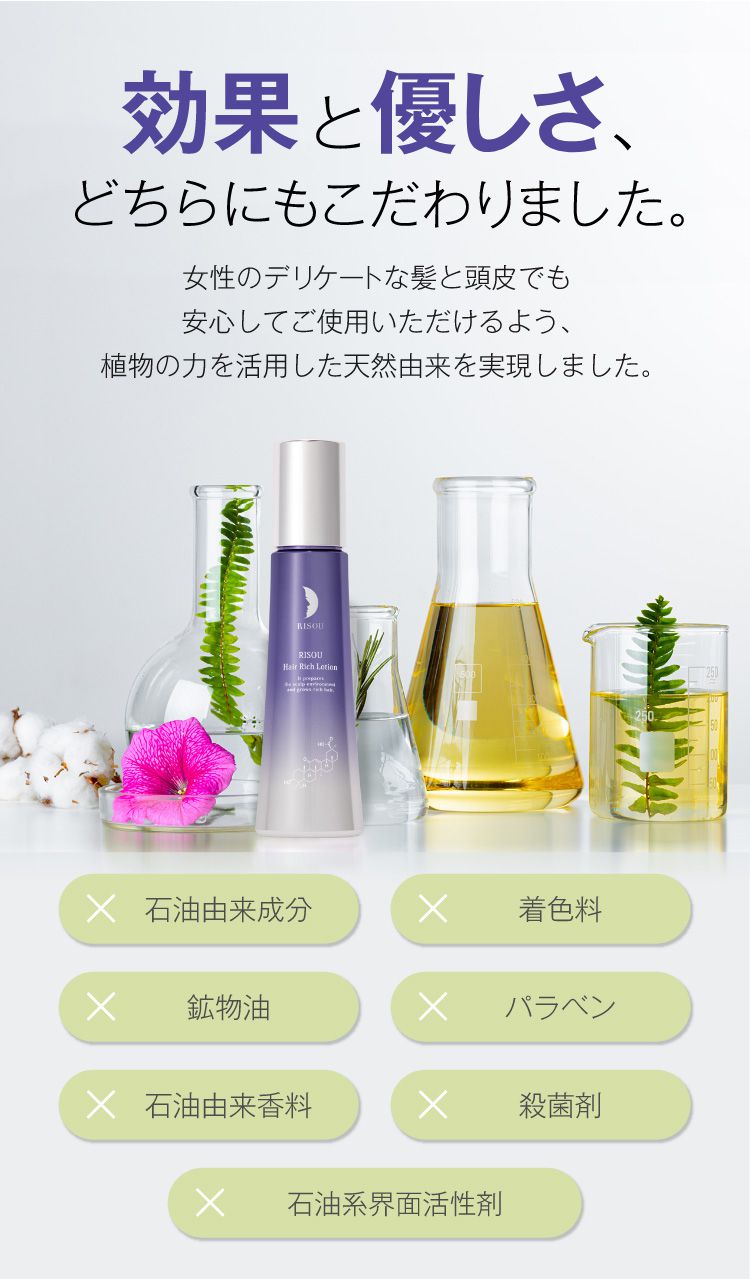 公式】ヘアリッチローション｜基礎化粧品はリソウ