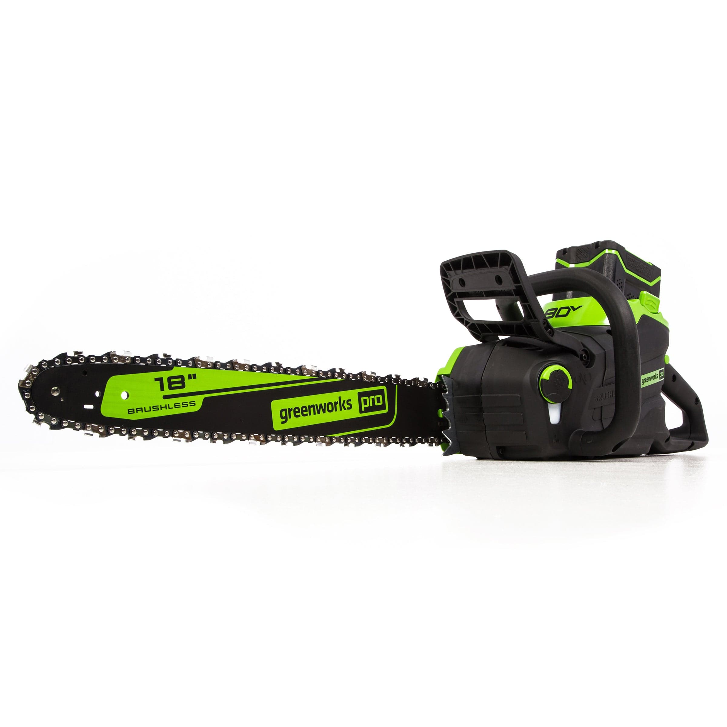 Greenworks Gen II 18 Brushless Chainsaw 2.5KW 4Ah Battery