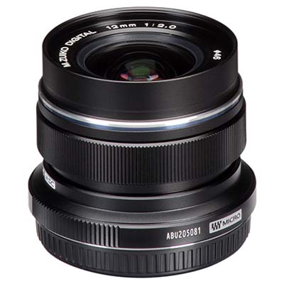 Olympus M.Zuiko Digital 12mm f2 Lens - Black | Wex Photo Video