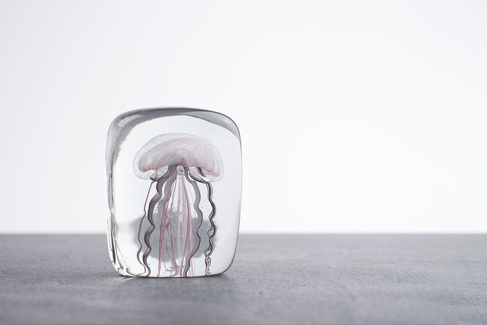 Jellyfish Twisted Leg Glass Sculptre ジェリーフィッシュ ガラス