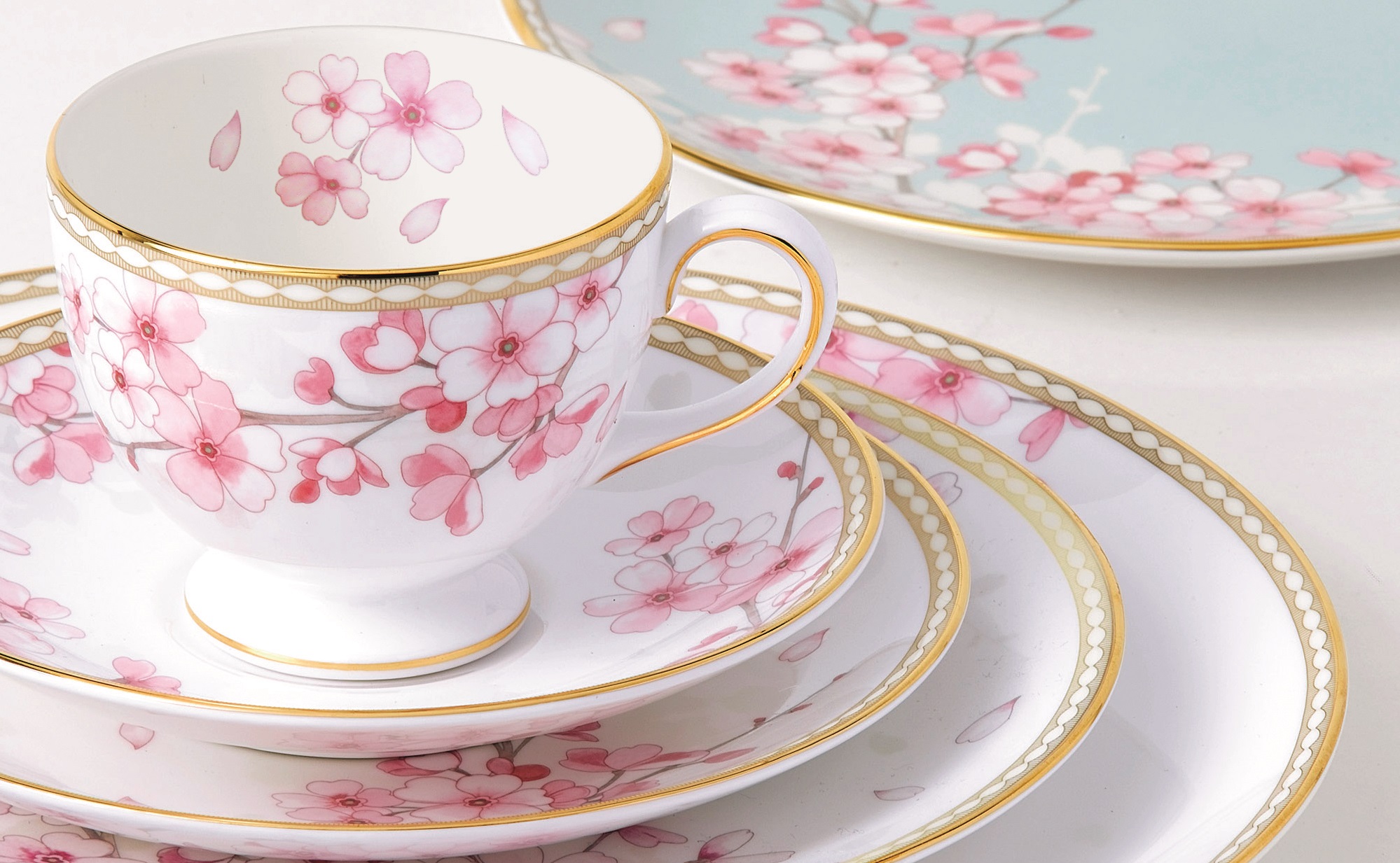 新品］ スプリングブロッサム プレート4枚 英国製 【公式通販】