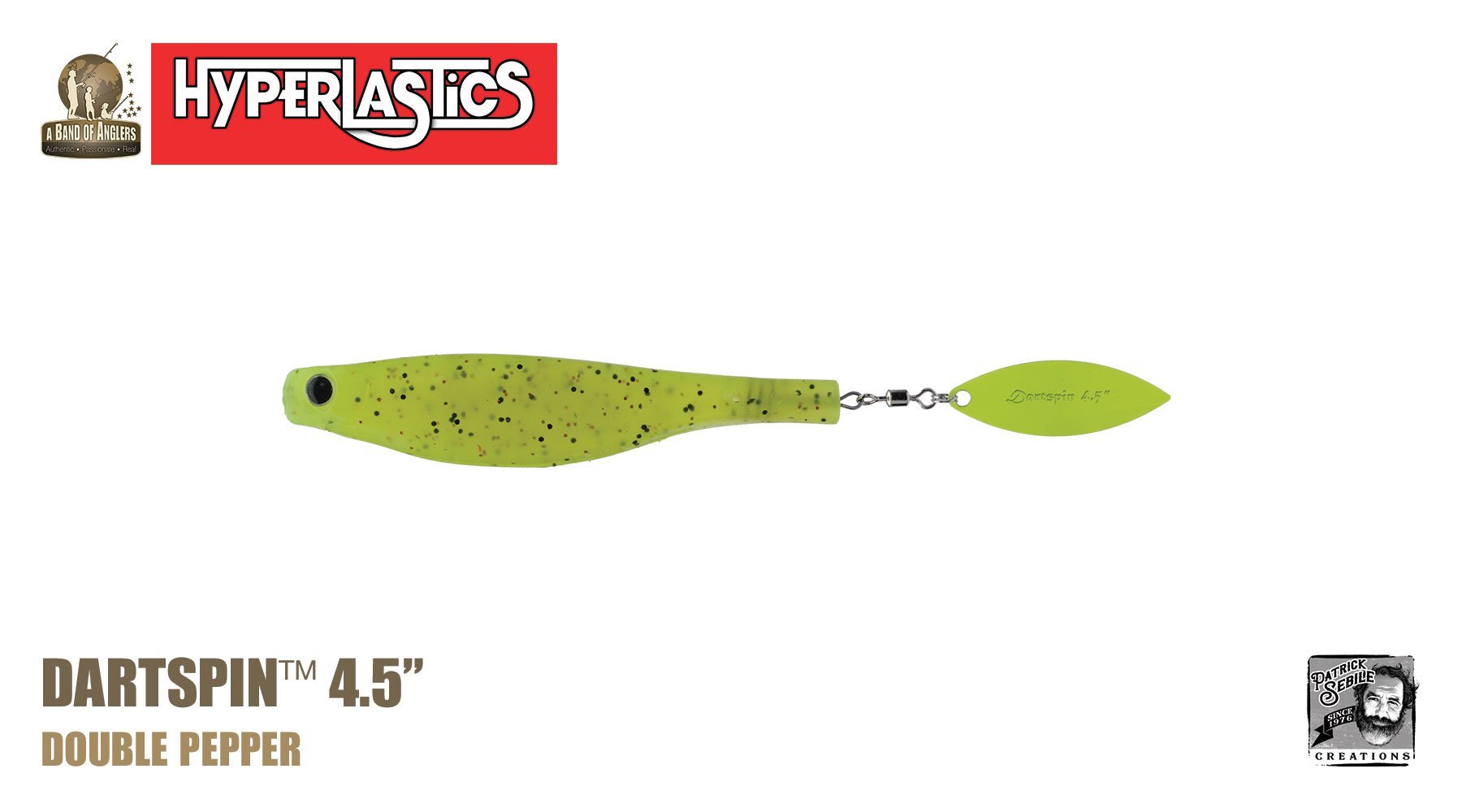 A Band of Anglers Dartspin 4.5 Hyperlastics (Multiple Colors