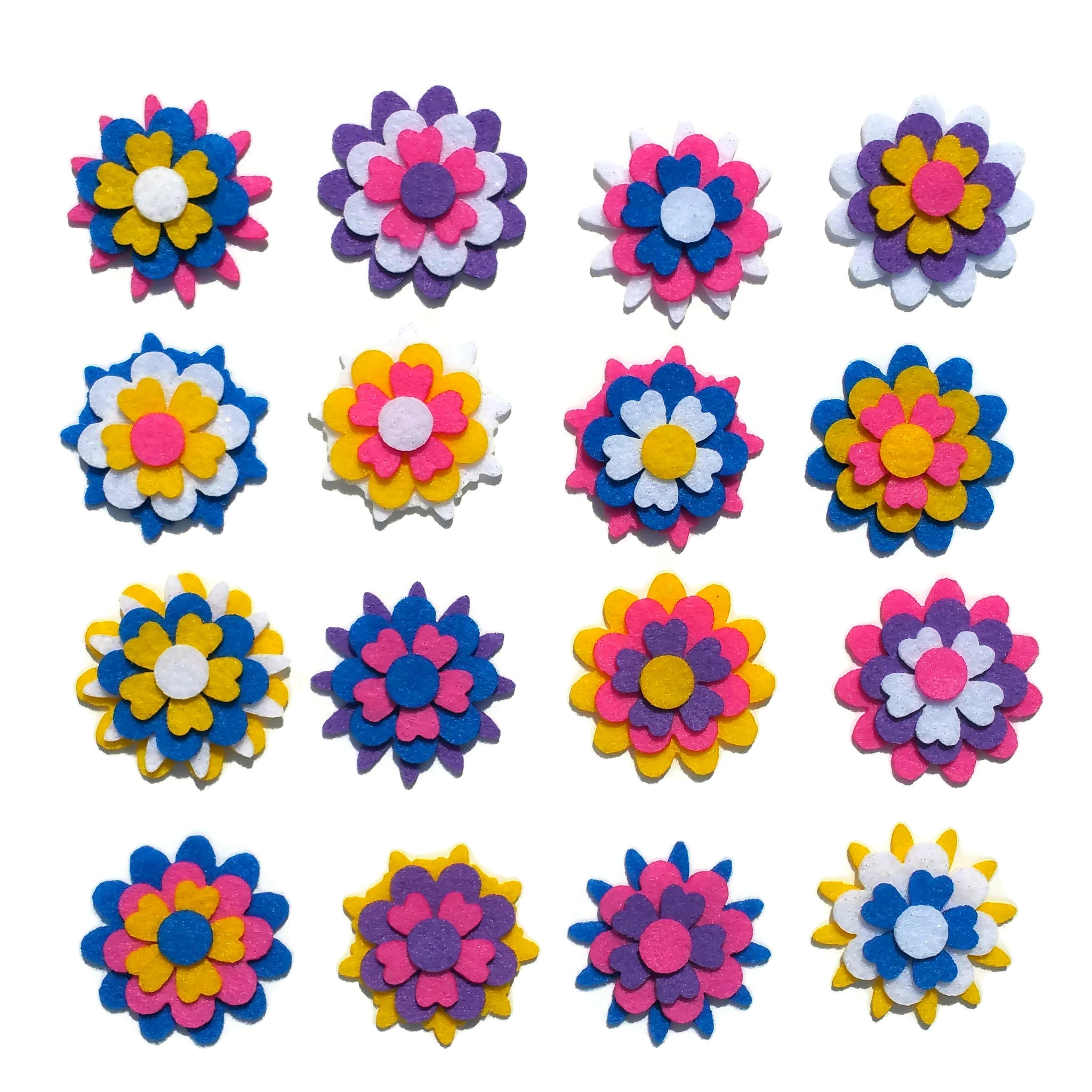 Felt Flower Shapes - Sunshine Mix – Wildflower Toys ™