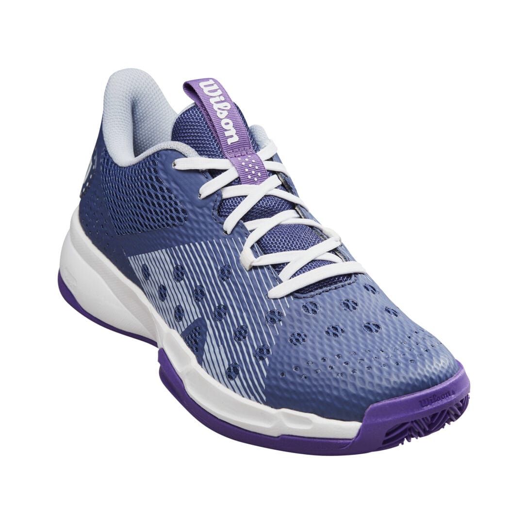 Ladies Hurakn Team Deep Cobalt / White / Lilac Padel Shoe - Wilson