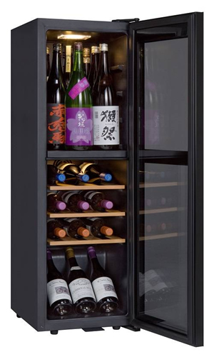 日本酒冷蔵庫+ワインセラーの2wayで使える画期的なワインセラー