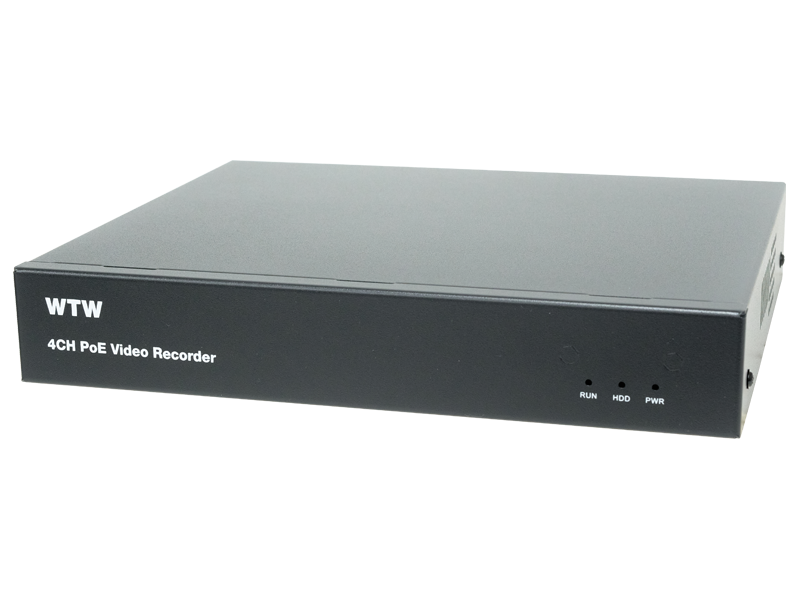 XPoEシリーズ IPネットワークビデオレコーダー(NVR) 4chモデル WTW