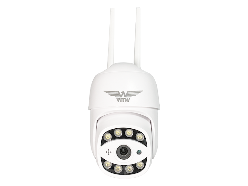 Wi-Fi 防犯灯カメラ ゴマちゃん2 アンテナ内蔵 夜間カラー PTZ WTW