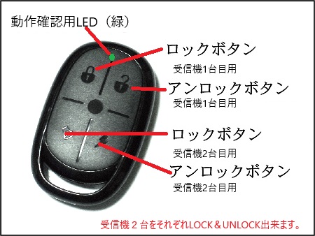 リモコンドアロック | キーレスエントリー | リモコンロック | 人気の