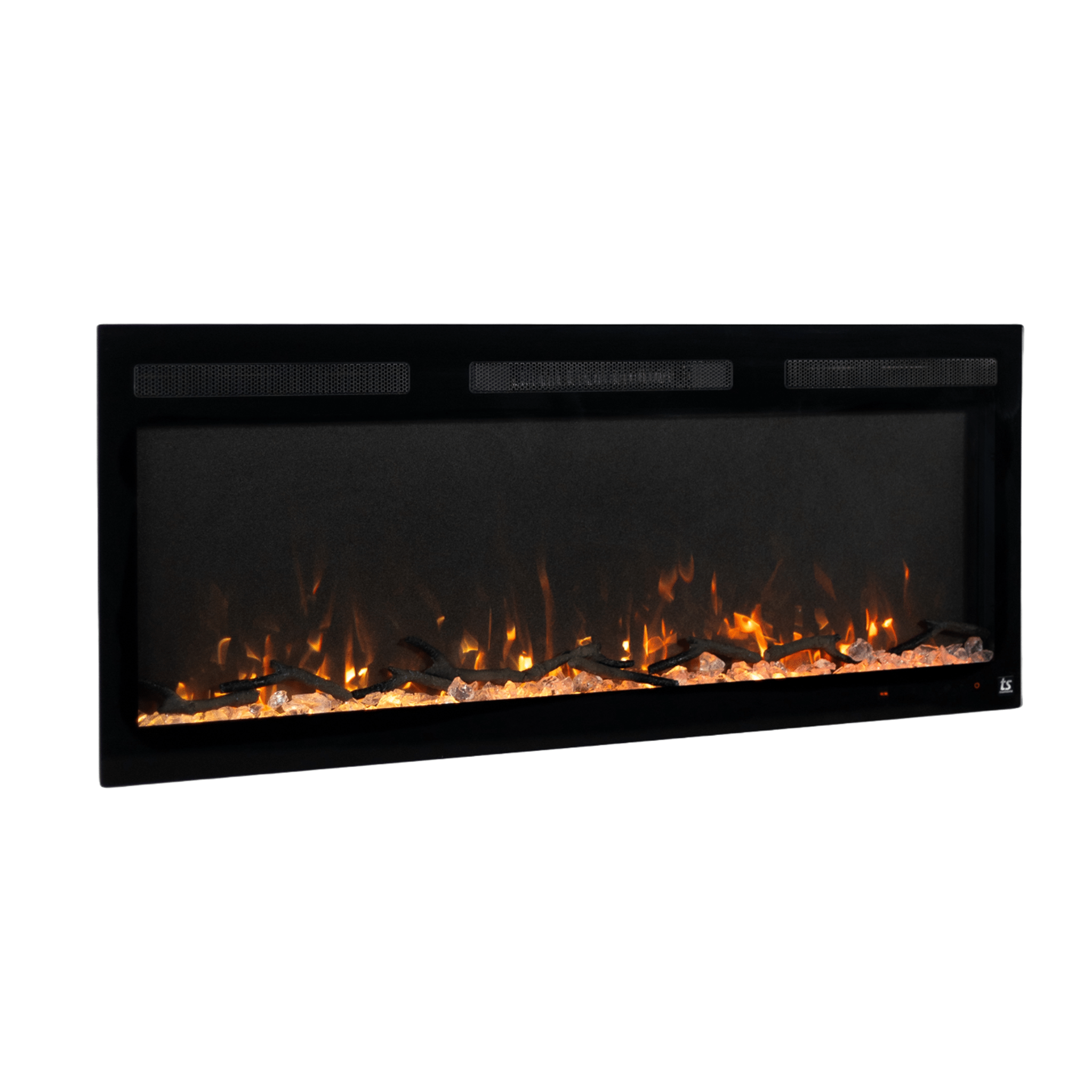 Sideline Fury 50 Inch Slim-Depth Recessed Smart Electric Fireplace