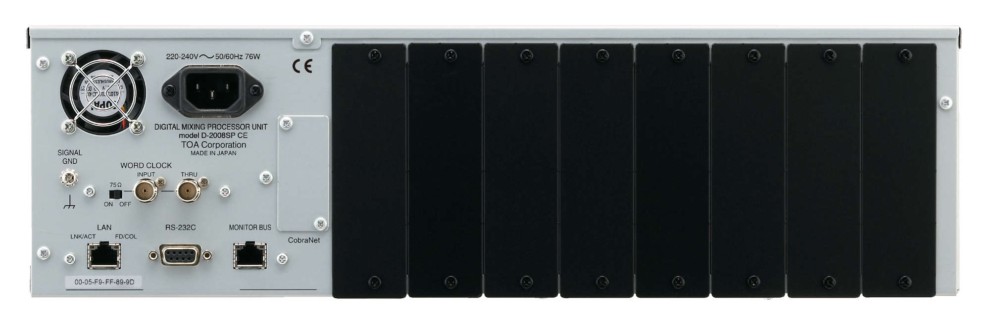 デジタルミキシングプロセッサ－ユニット (D-2008SP) | TOA株式会社