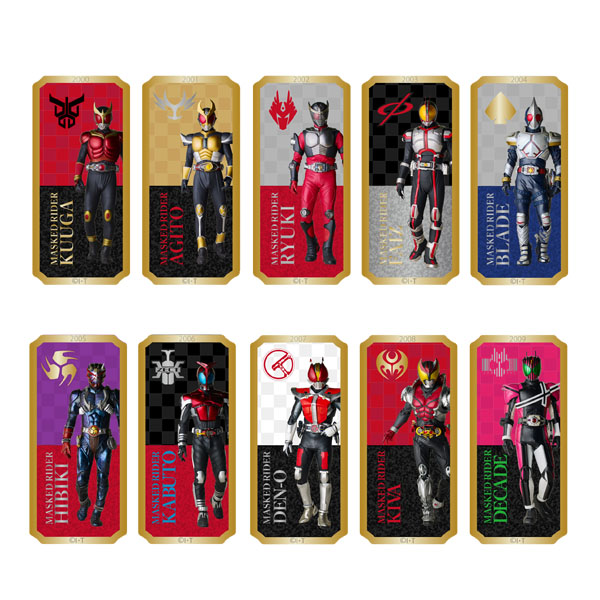 セット販売＞平成仮面ライダー トレーディングメタリックマグネット
