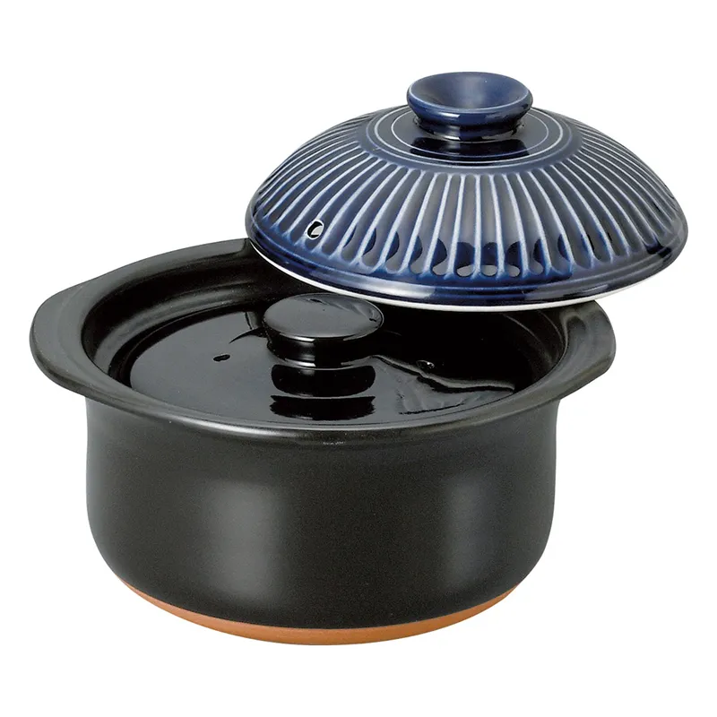 織部三合炊御飯鍋(ごはん・炊飯用 土鍋)|食器通販の陶磁庵