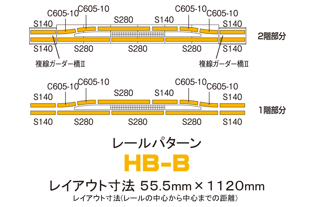 高架複線階層駅セット(レールパターンHB-B) ｜製品情報｜製品検索