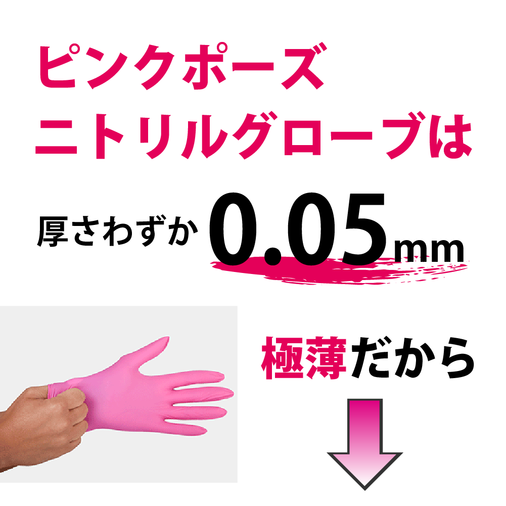 フラマー ニトリルグローブ ピンクポーズ - トリコインダストリーズ