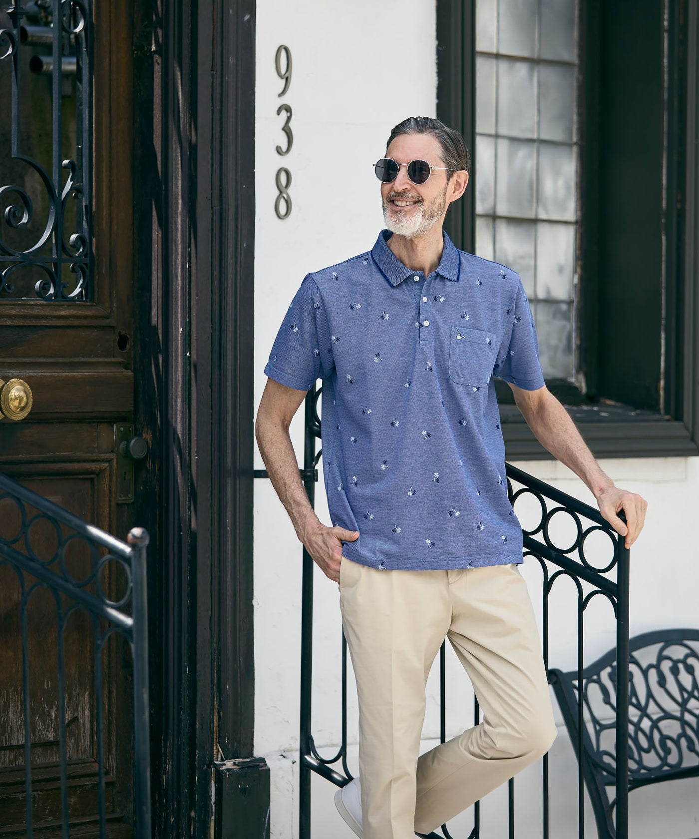 新聞掲載商品】ヤシ柄ポロシャツ C6537Z – Toroy