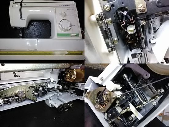 ジャノメミシン修理｜S1000｜ランプが点かない、メンテナンス