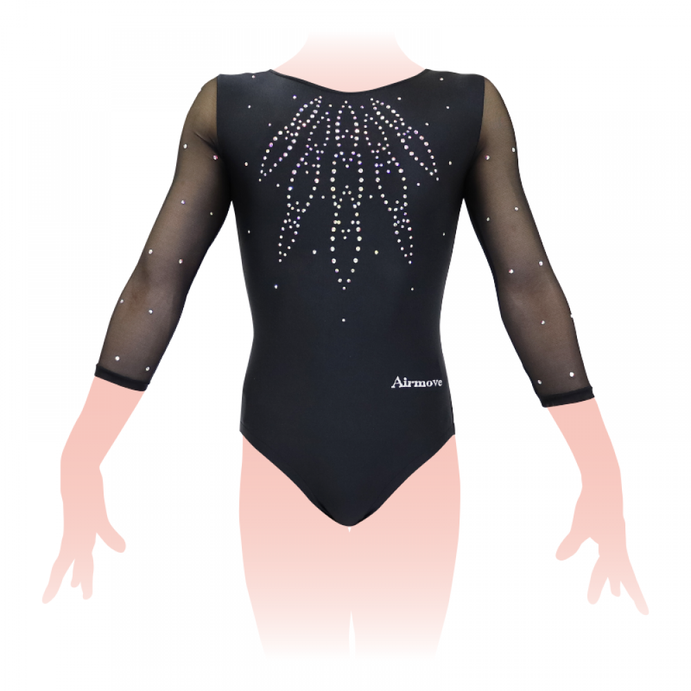 3696b (クリスタル7分袖レオタード)|体操競技 女子|AIRMOVE - エアムーブ