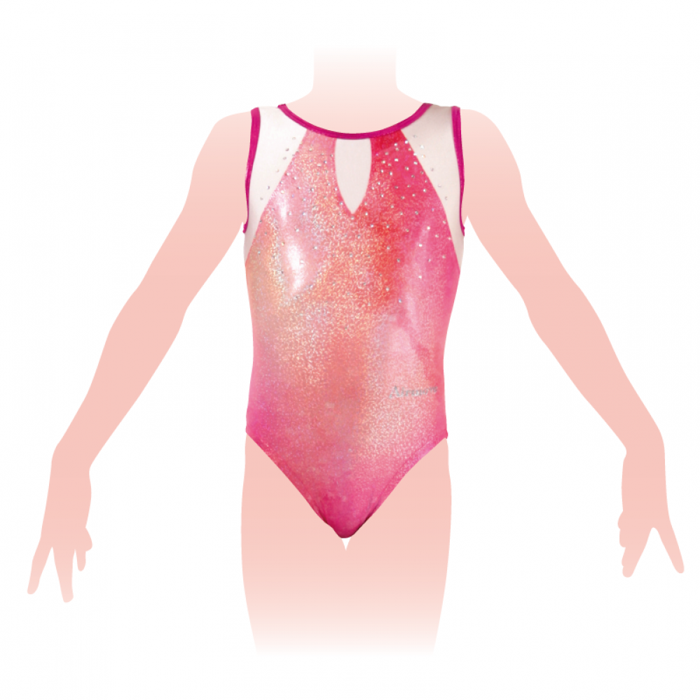 1657b (切替ノースリーブレオタード)|体操競技 女子|AIRMOVE - エアムーブ