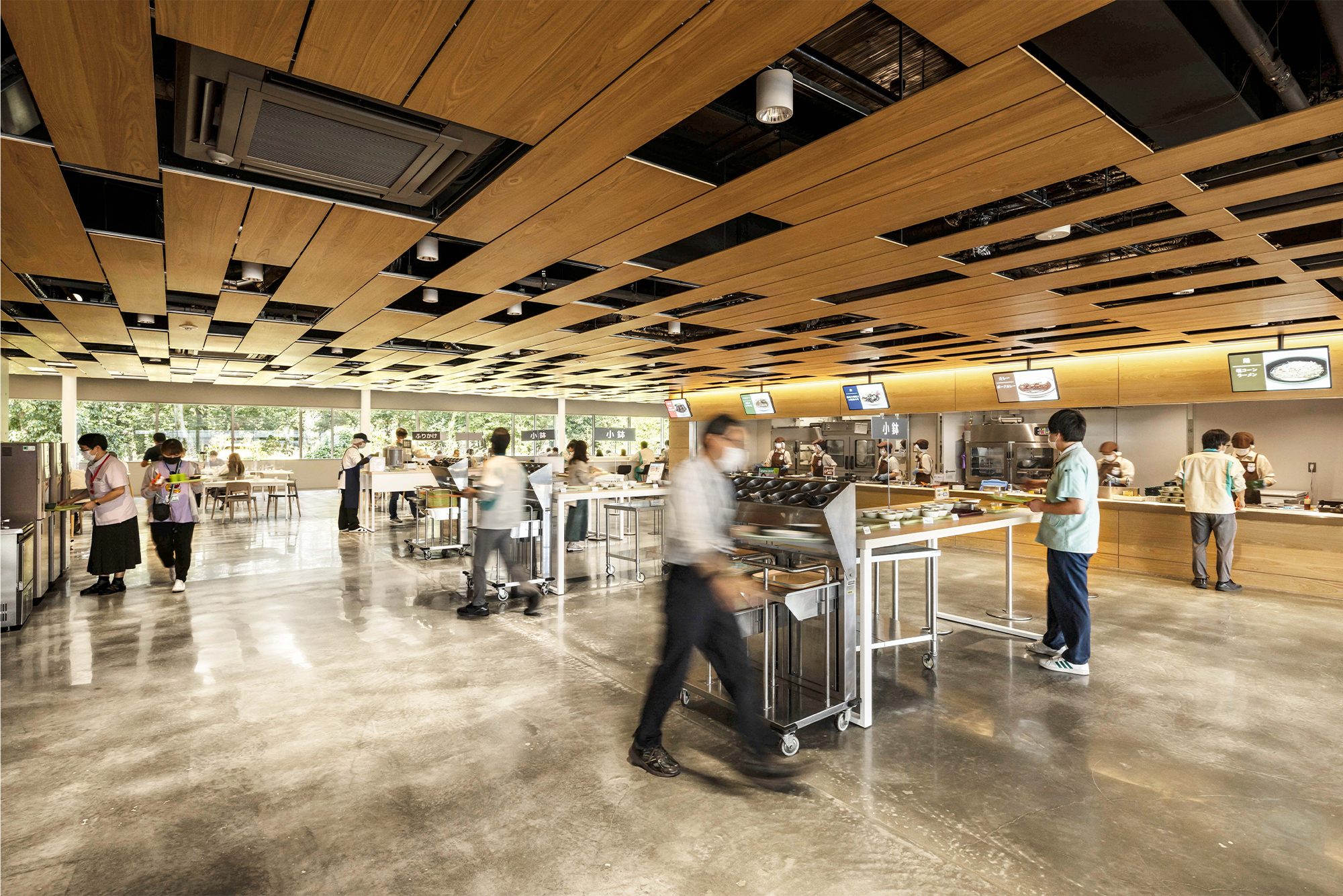 エーザイ川島工園カフェテリア・管理棟│de'-TAISEI DESIGN│大成建設