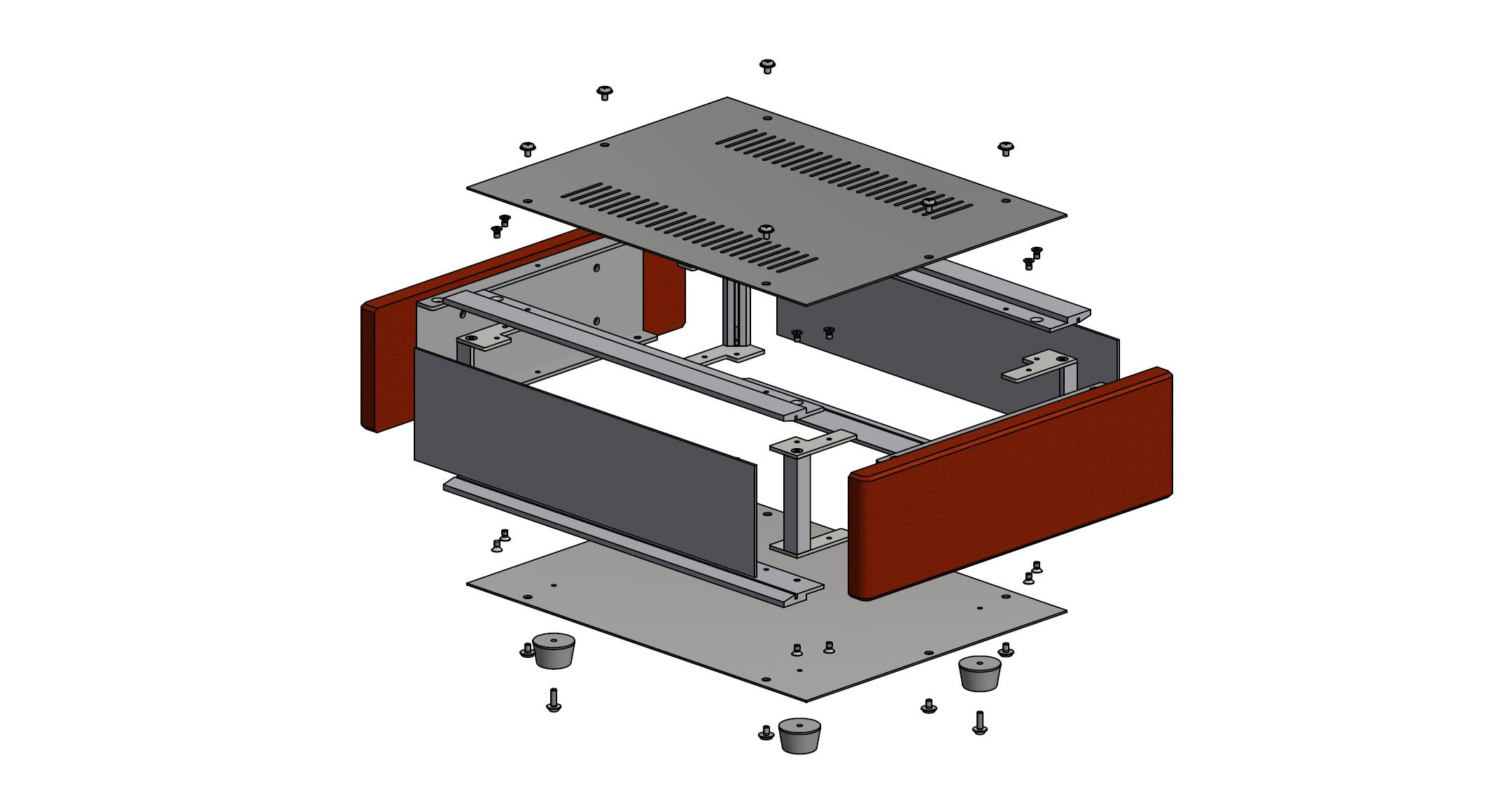 サイドウッドケース WSシリーズ（天底板鉄製） | 製品情報 | タカチ