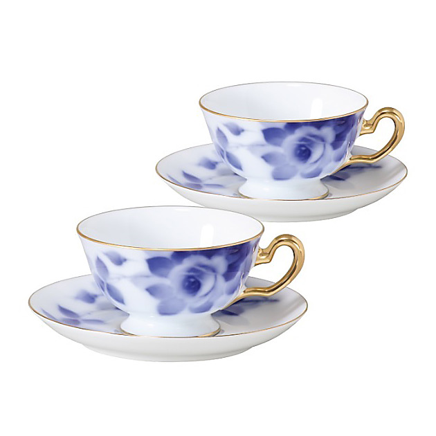 ブルーローズ（8011）ペアティー・コーヒーカップ＆ソーサー | 商品