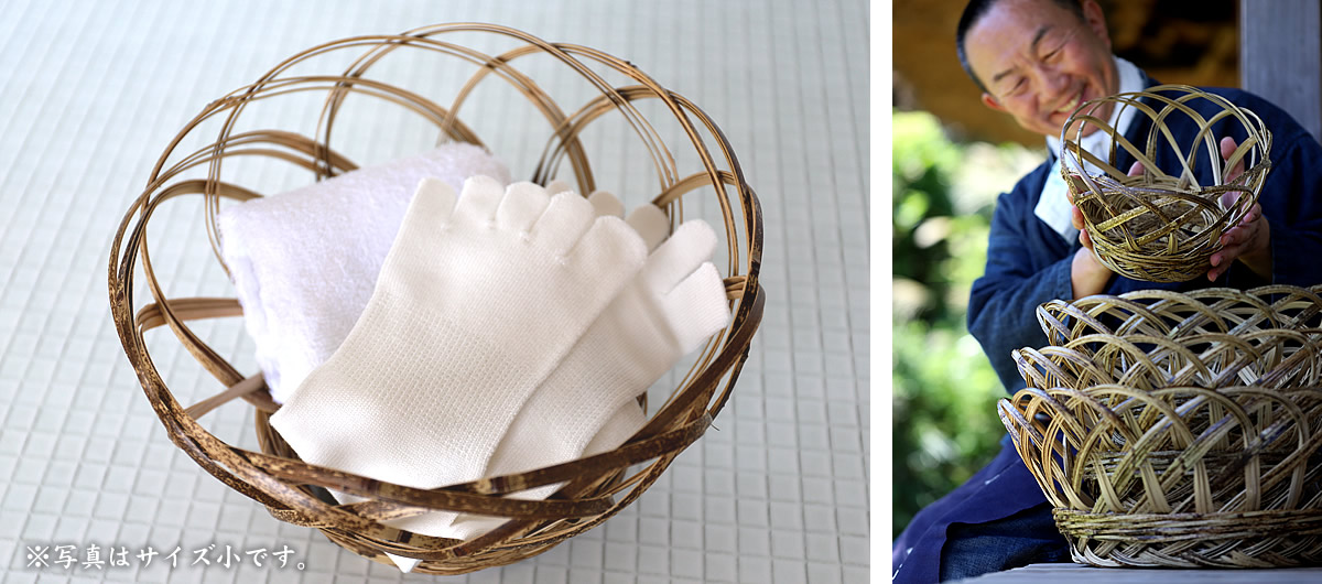 虎竹洗濯籠（特大）日本唯一の虎竹で昔懐かしい洗濯籠を復刻高足付で