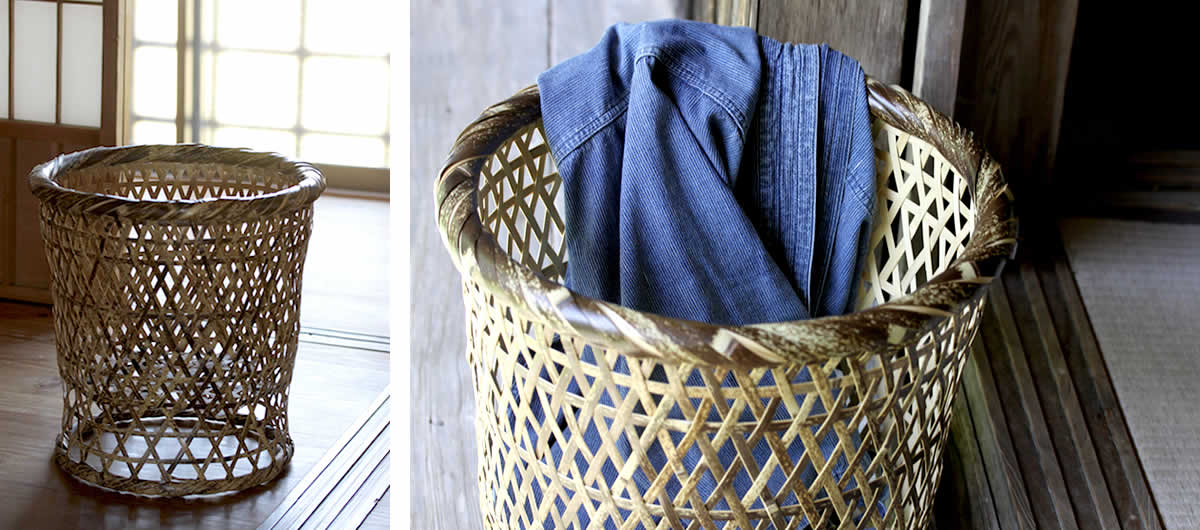 虎竹ランドリーバスケット | 虎斑竹専門店 竹虎
