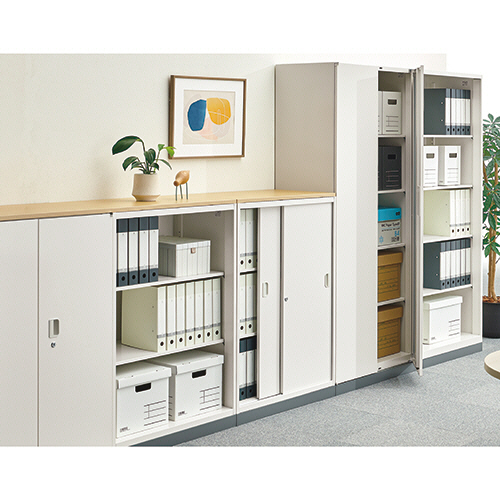 たのめーる】ライオン事務器 LEOオフィスユニット オープン 上置き 2段