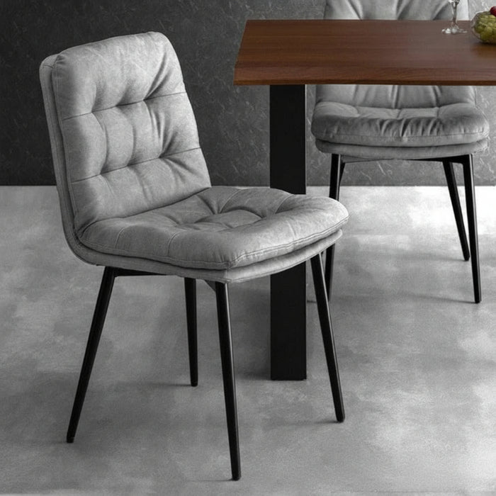 2脚セット］ヴィンテージ モダン ダイニングチェア スチール〔83200004