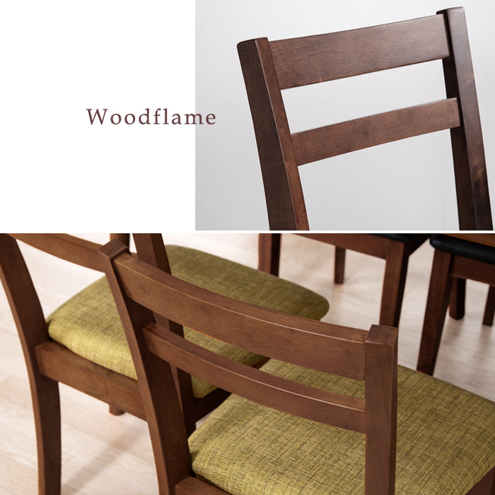 4脚セット］木製 ダイニングチェア ファブリック生地 木製 シームレス