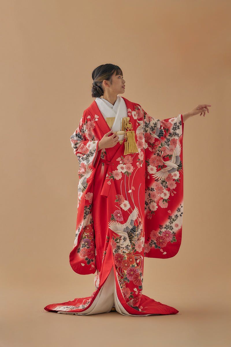 浜ちりめん赤鶴｜白無垢・色打掛レンタルなら結婚式着物専門の【THE