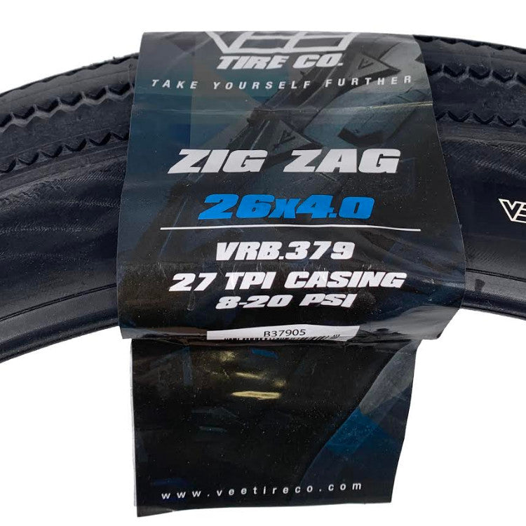 Vee Tire Co. Vee ZigZag 26x4.00 Fat Bike Tire | The Bikesmiths