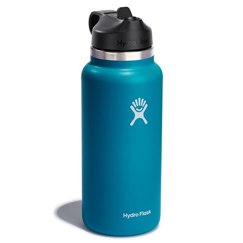Hydro Flask Laguna Blue Straw Cap 32oz Bottle | The Mizzou Store