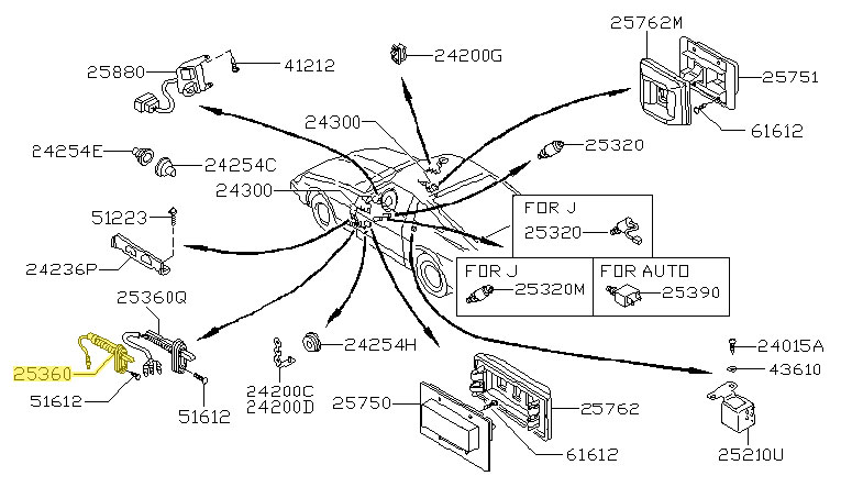 Motorsport Auto - The Z Store - Factory Interior Light Switch