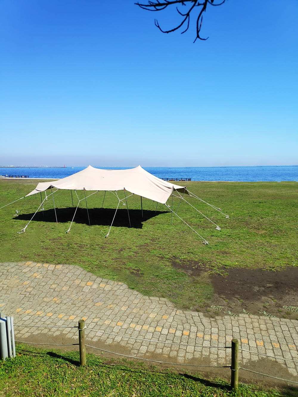 ストレッチテント 野外フェス イベント タープ【8m x 6m】[レンタル