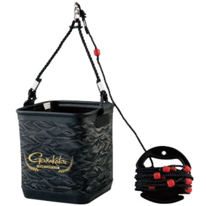 がまかつ 水汲みバケツ(ロープ巻付) GM-2517 / 高知のグレ釣り専門店