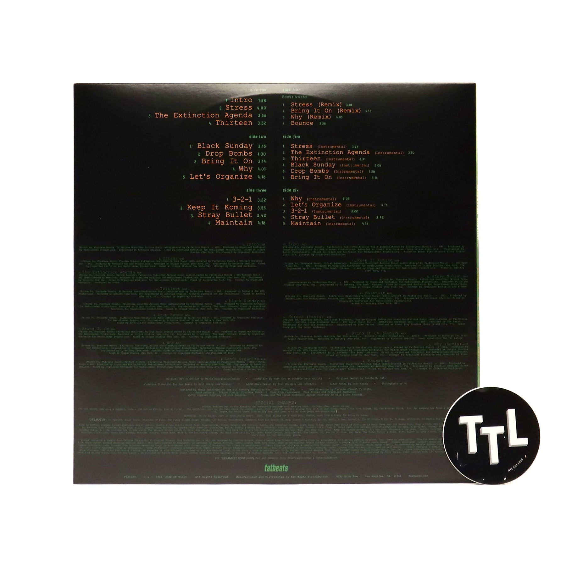 Organized Konfusion: Stress - The Extinction Agenda - Deluxe