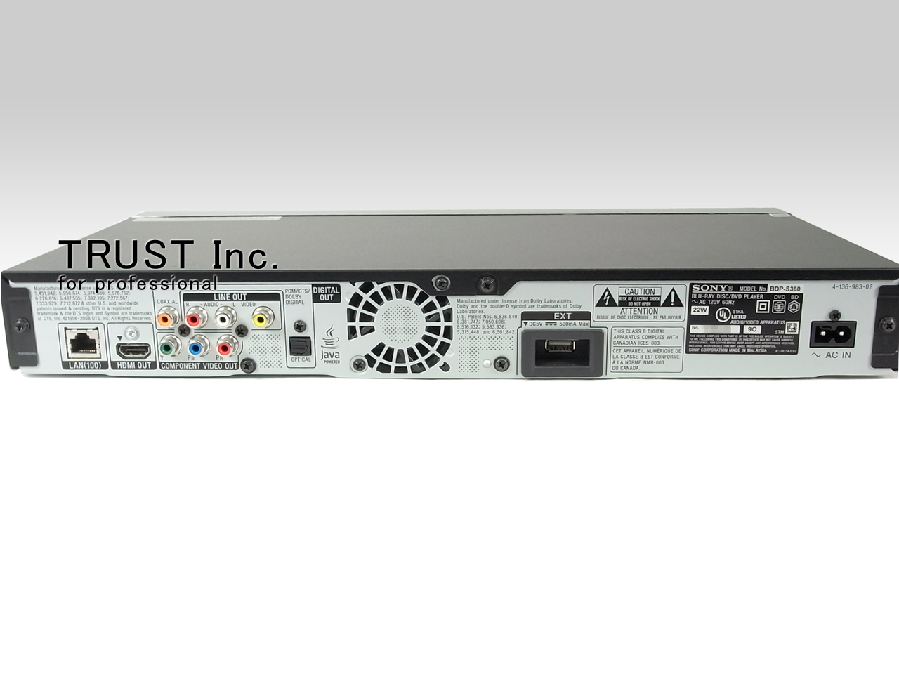 BDP-S360 / Blu-Ray Player【中古放送用・業務用 映像機器・音響機器の