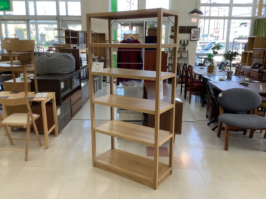 人気アイテム！ 無印良品 オーク材ユニットシェルフ 入荷しました