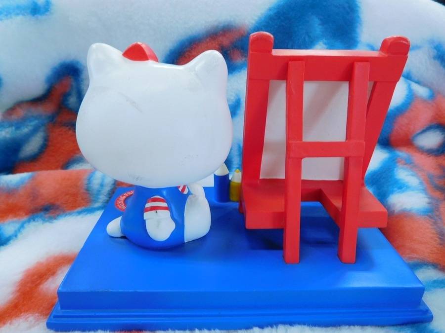 ◇激レア?!◇ハローキティ☆陶器ジオラマ時計スタンド2000◇時計欠品