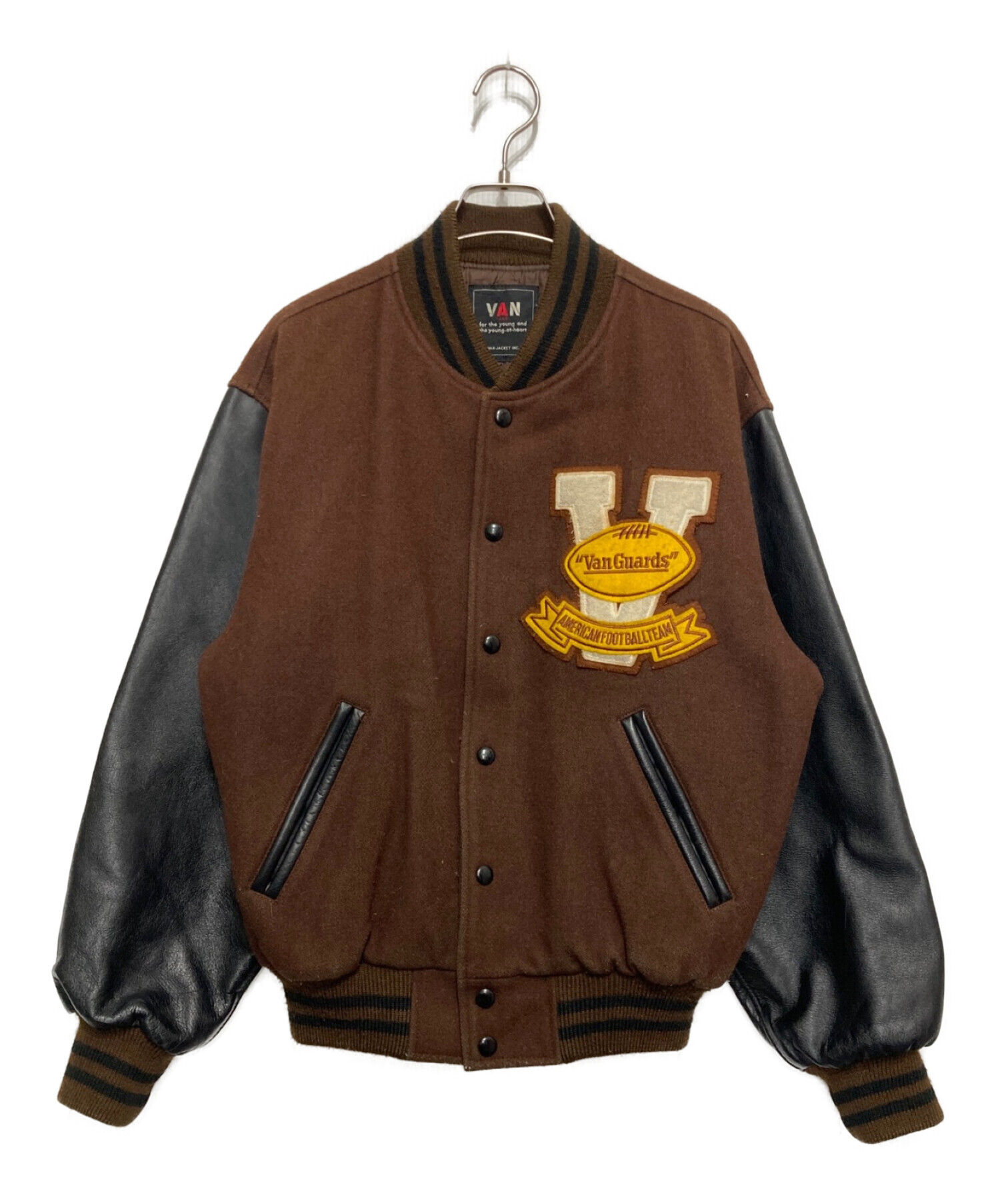 中古・古着通販】VAN (ヴァン) レザー切替スタジャン JW-10606