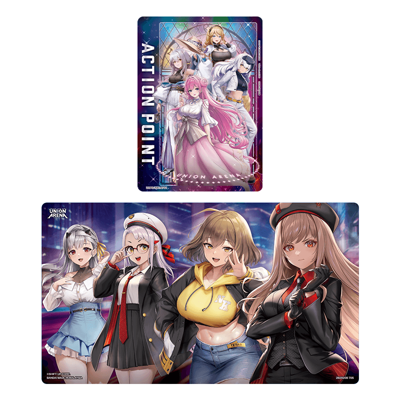UNION ARENA Playmat & Action Point Cards Set GODDESS OF VICTORY