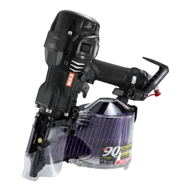 MAX HN-90N5(D)メタリックパープル【限定色】 釘打ち機 スーパーネイラ