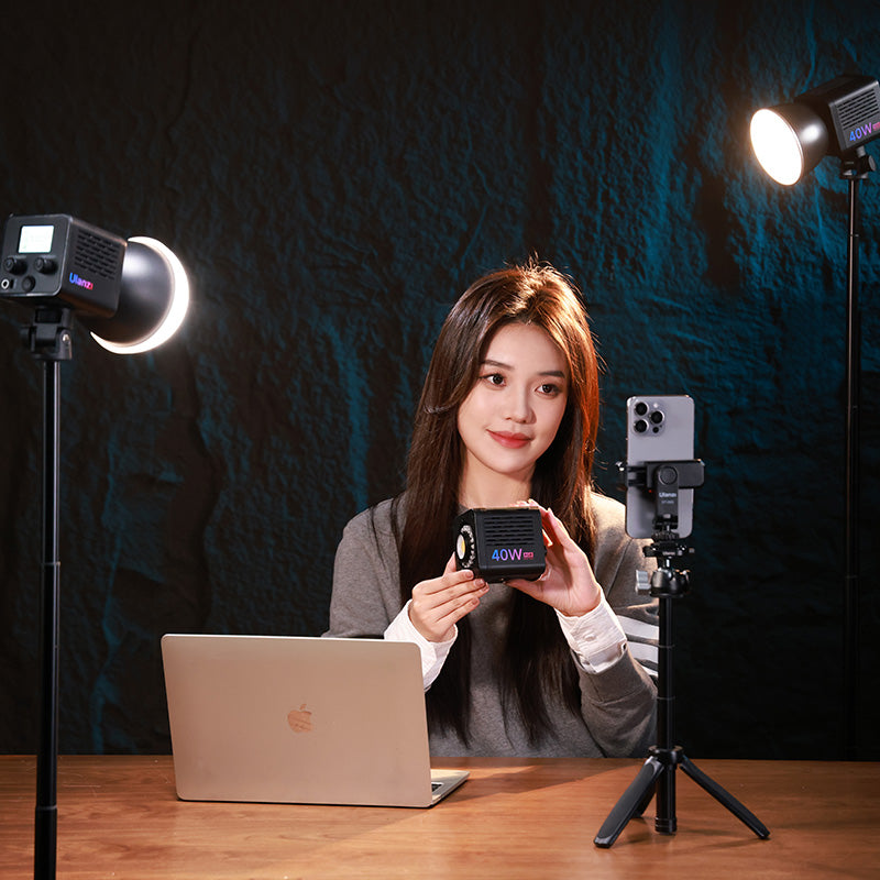 Ulanzi JP L024 40W RGB ポータブル LED ビデオライト：フルカラー