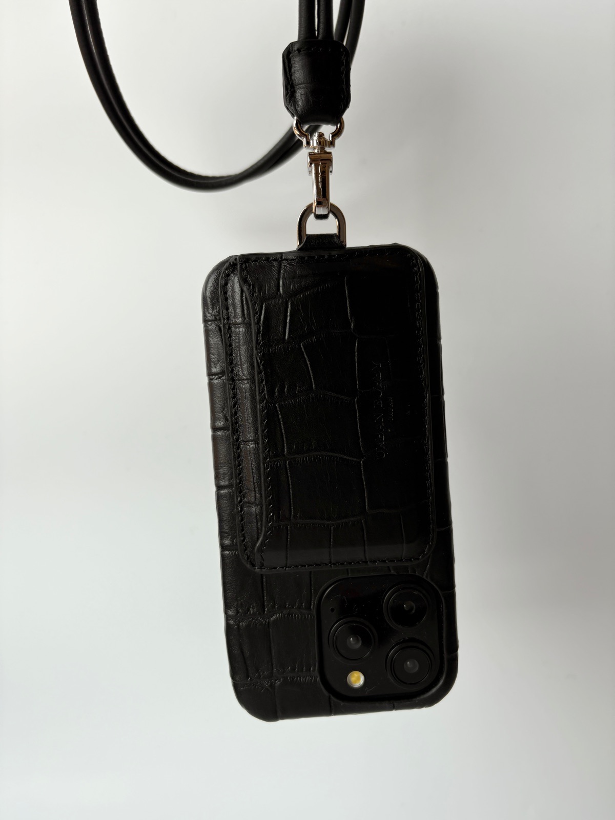 UB iPhone case (croco BLACK) - URBAN BOBBY