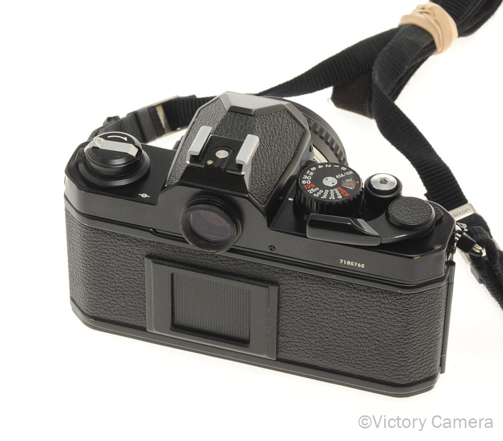 Nikon FM-2 FM2 Black 35mm Film SLR w/ Nikon 50mm f1.8 AI-S Lens -New S